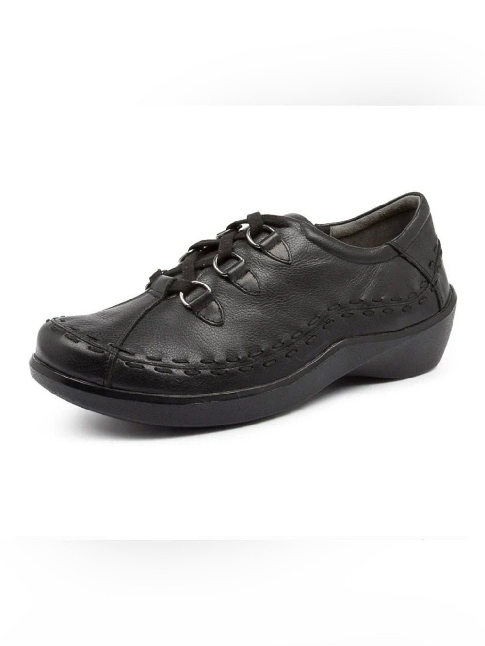 ZIERA Allsorts Women's Black Lace Up Comfort Walking Oxford Shoes 43W US 12.5